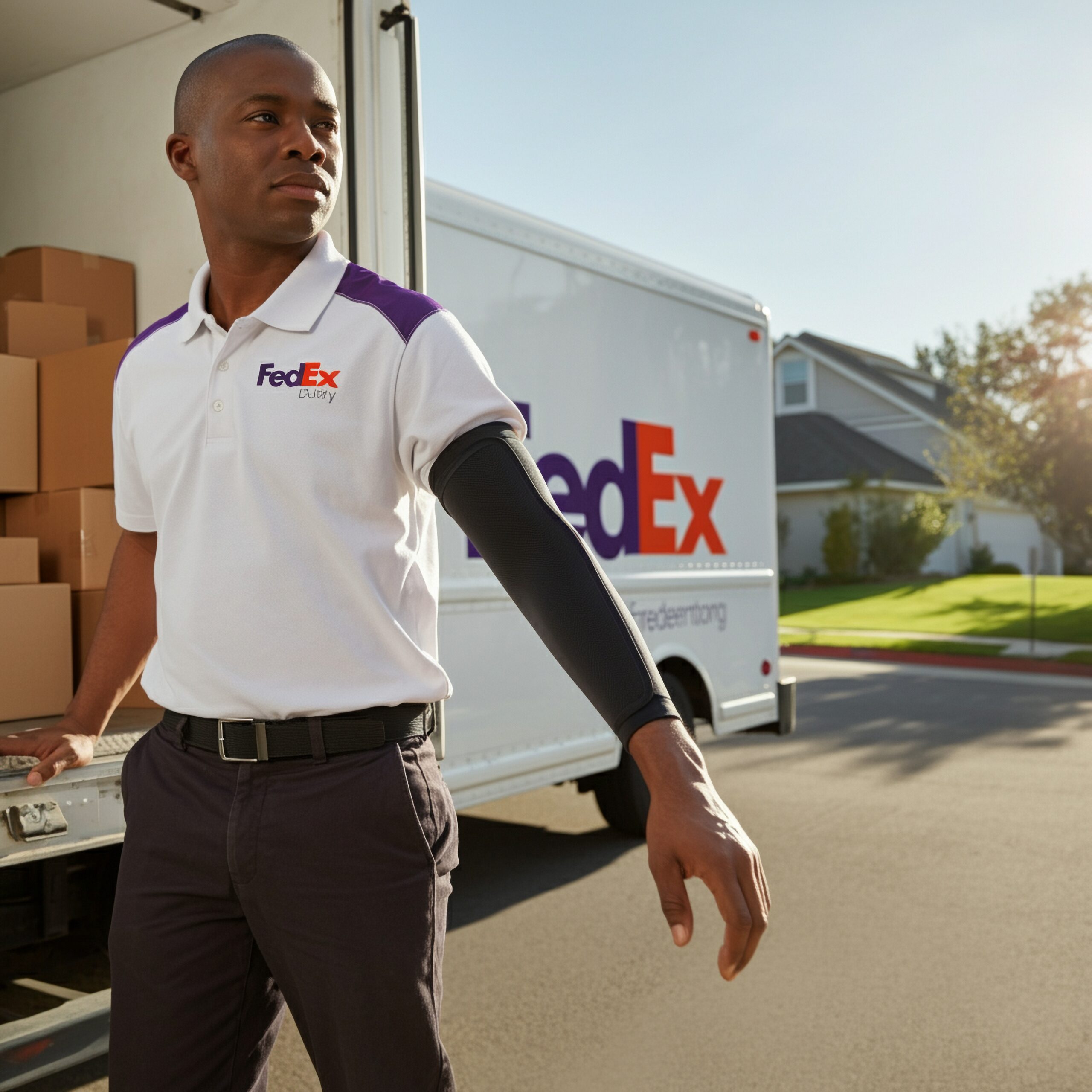 Kaufman & Stigger, PLLC | Louisville Delivery Truck Accident Lawyer Kaufman & Stigger, PLLC | Louisville Delivery Truck Accident Lawyer - A,Fed,Ex,Delivery,Driver,Wearing,A,Black,Uv,Sun
